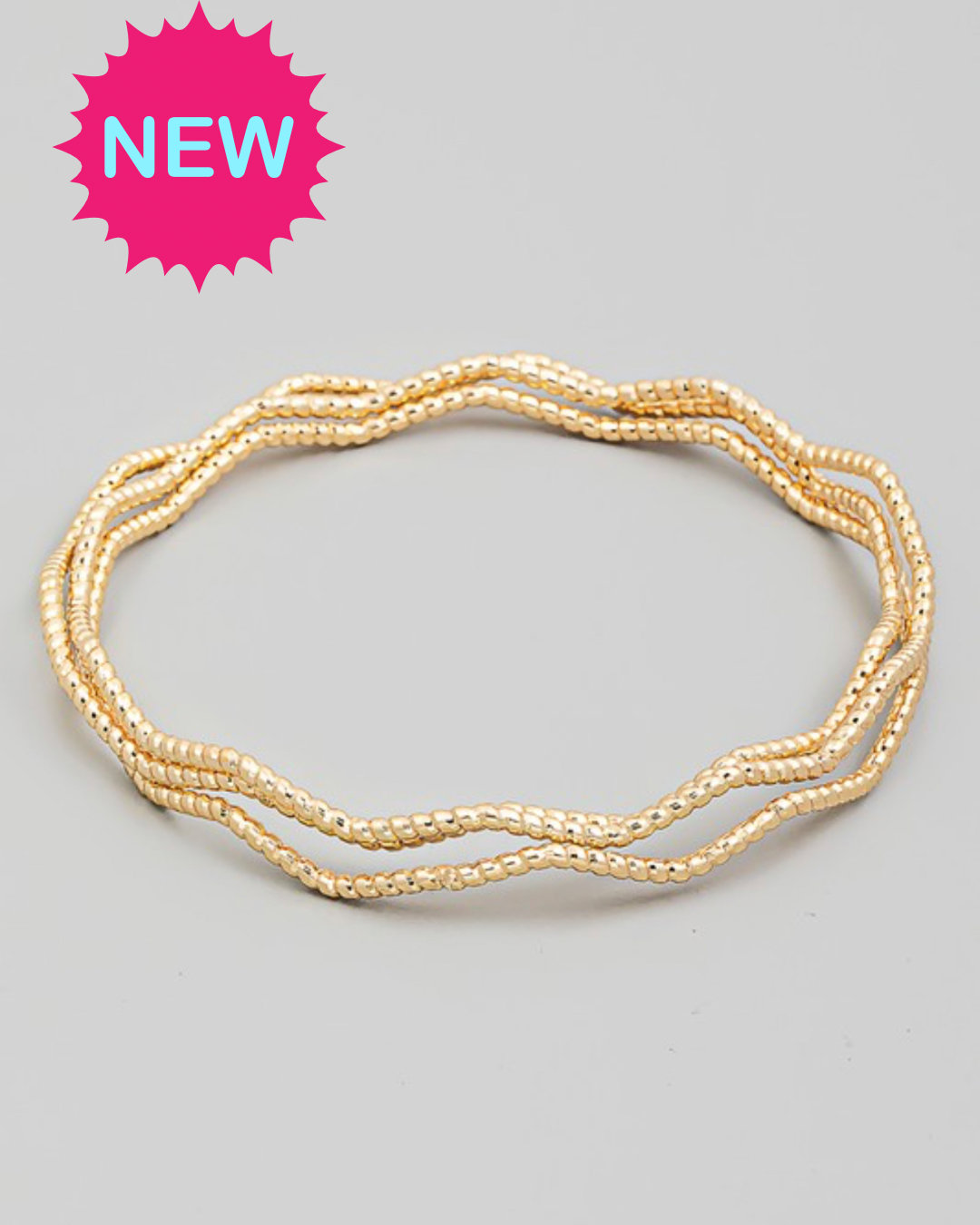 Wavy Bangle Set