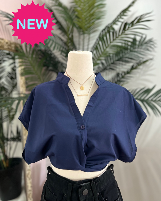 Riah Top - Navy Blue