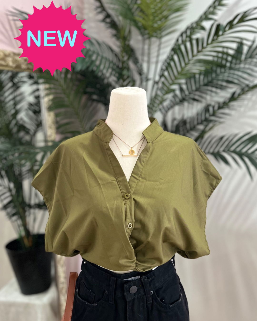 Riah Top - Army Green