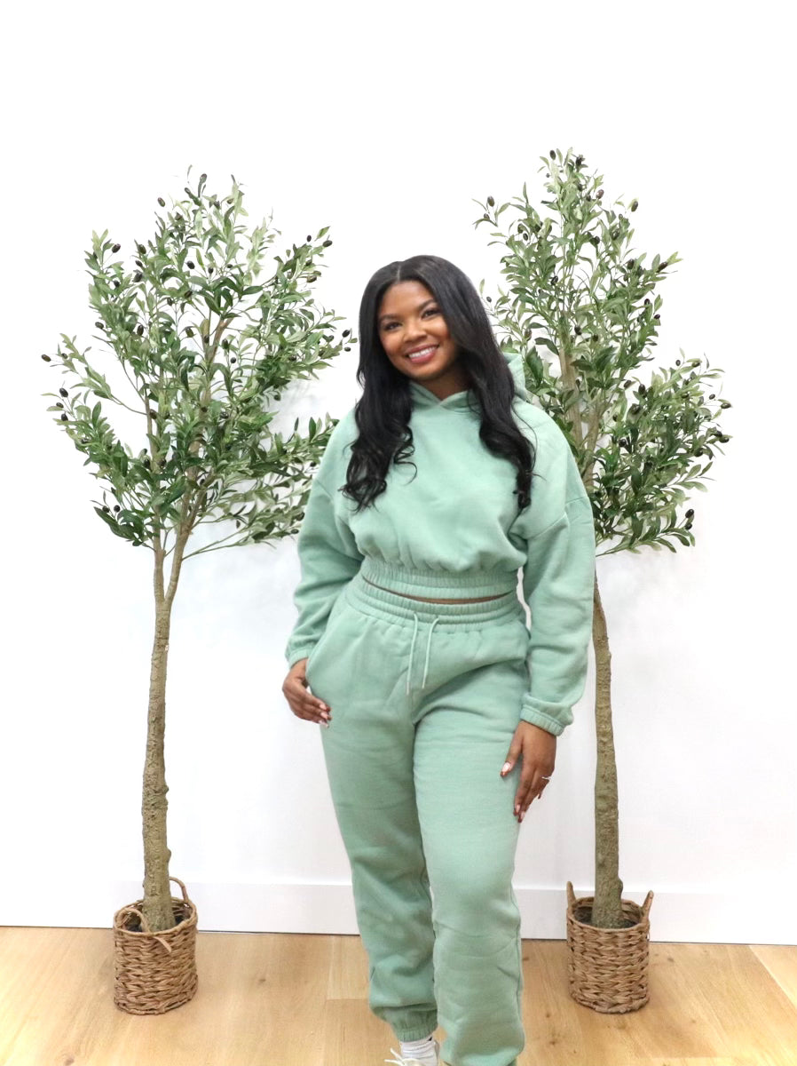 Olive sweatsuit sales