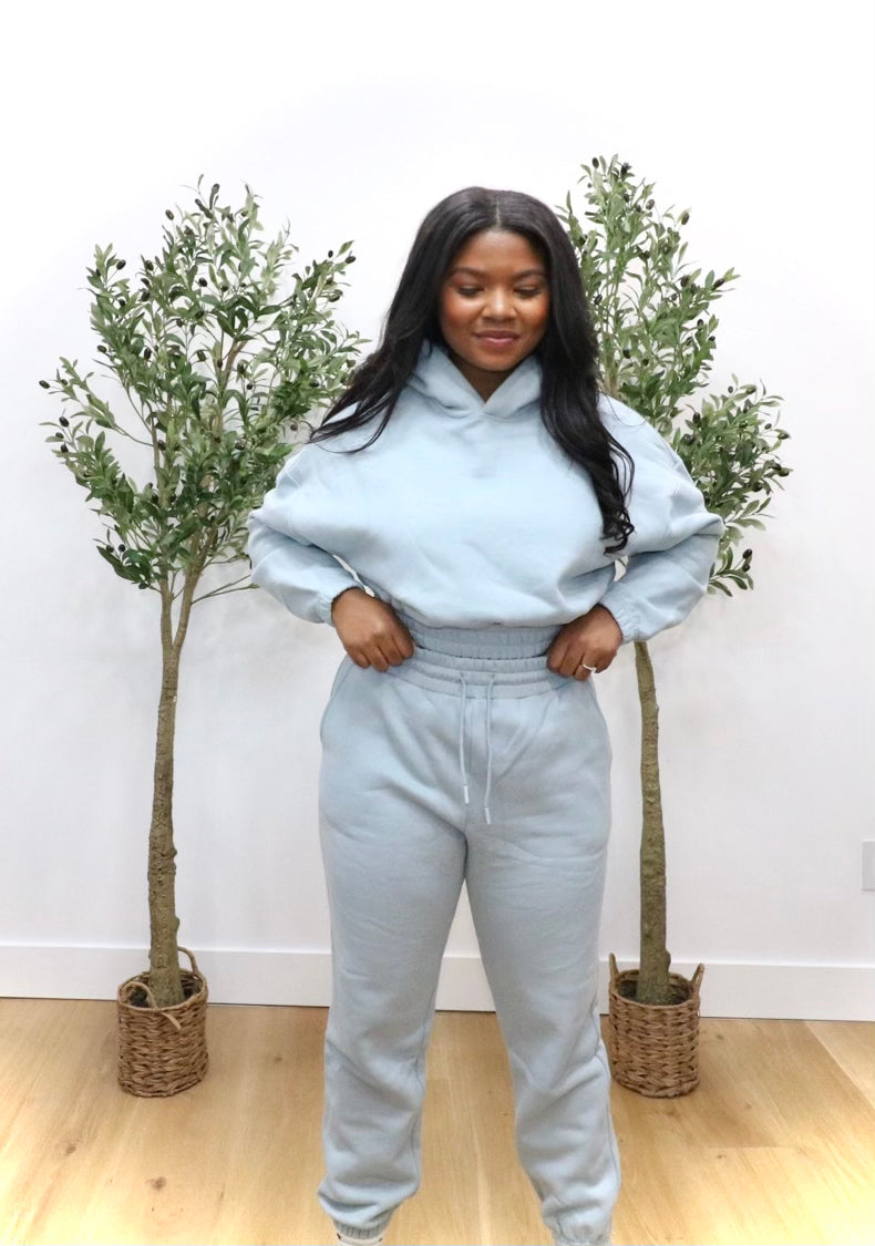 Moriah Sweatsuit- Grey Blue